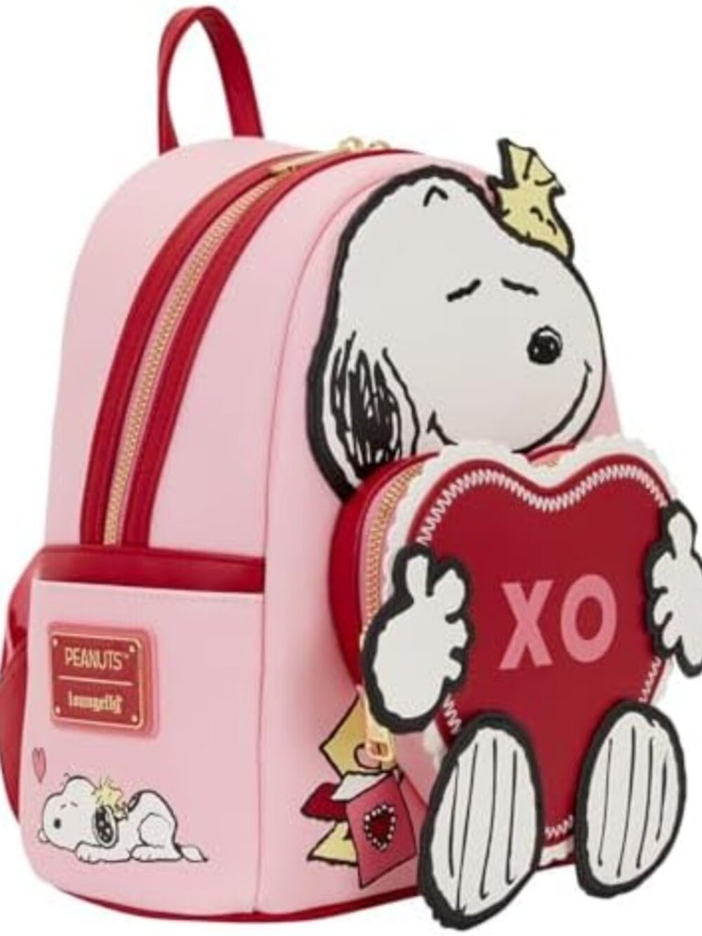 Valentine's Day Mini Backpack - Cute Snoopy Design, Perfect for Everyday Use - Picture 3 of 5